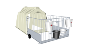 Будинок для телят TwinHutch з FlexyFence Eco