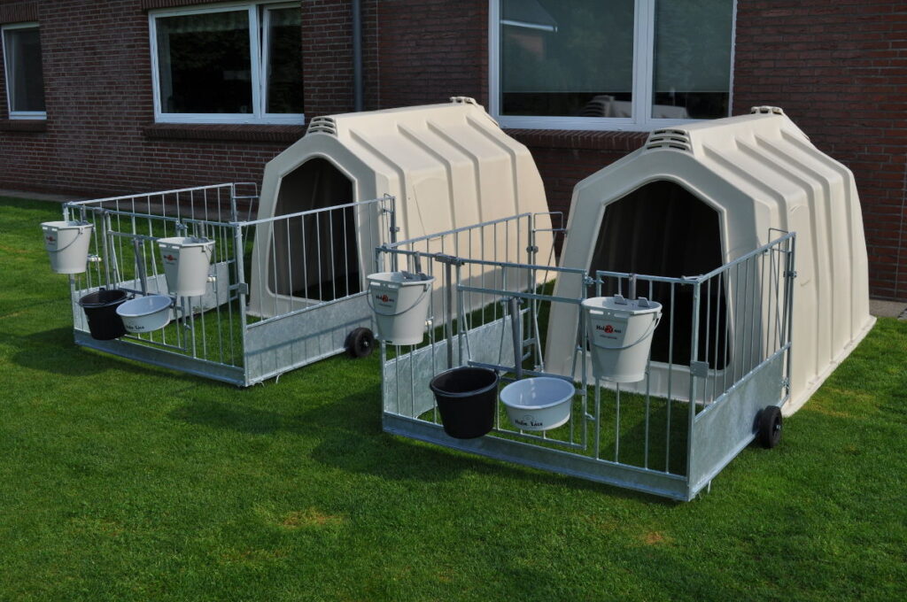 Будинок для телят TwinHutch з FlexyFence Eco